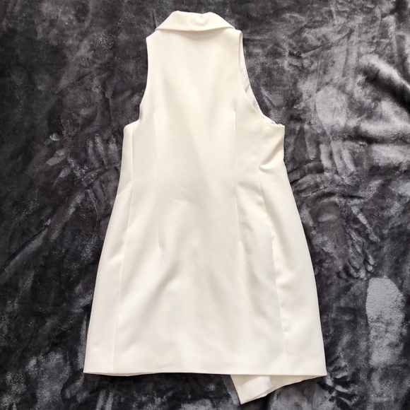 Topshop White Sleeveless Dress - Picture 3 of 4